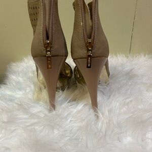 Elegant Tan High Heel Women's Shoes